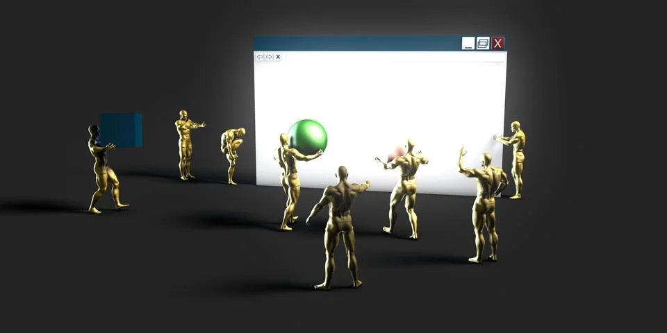 Web Information Technology Stock Illustration