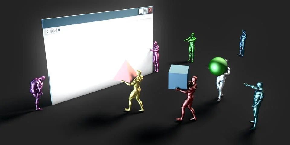 Web Information Technology Stock Illustration