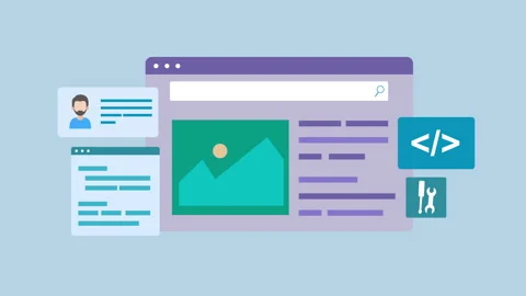 Web Interface and Development Icons 2d Animation with Alpha Matte 库存影片 334994265