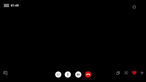 Web interface conference chat of a Skype. Call window mockup for online business Stock Illustration