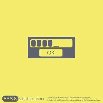 The web-interface. Stock Illustration