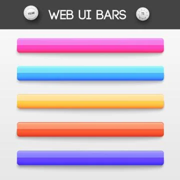 Web interface ui elements. Vector illustration 스톡 일러스트