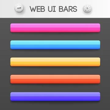 Web interface ui elements. Vector illustration Stock Illustration