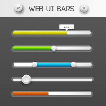 Web interface ui elements. Vector illustration イラスト素材