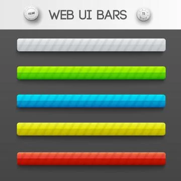 Web interface ui elements. Vector illustration Stock Illustration