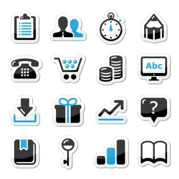 Web internet icons set - vector 스톡 일러스트