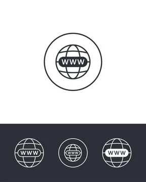 Web Isolated Icons Stock Illustration
