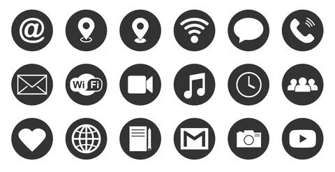Web Kontakt symbol Stock Illustration
