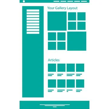 Web layout design. business template Stock Illustration