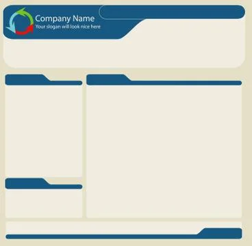 Web layout Stock Illustration