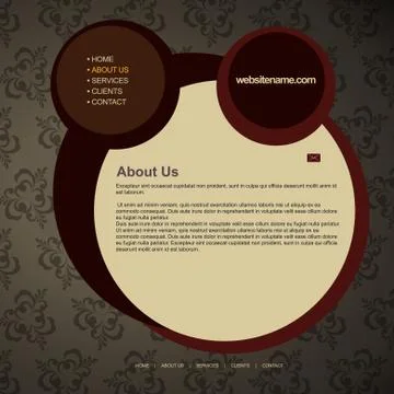 Web layout Stock Illustration