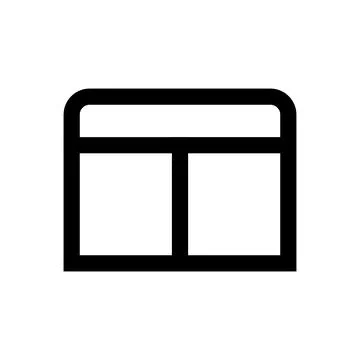 Web layout interface icon for digital navigation and website design Stock-Illustration