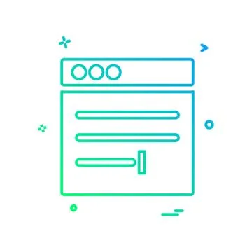 Web layouts icon design vector 스톡 일러스트