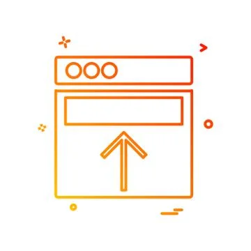 Web layouts icon design vector Ilustración de archivo