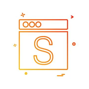 Web layouts icon design vector 스톡 일러스트