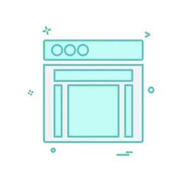 Web layouts icon design vector Stock Illustration