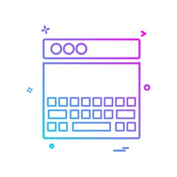 Web layouts icon design vector Ilustración de archivo
