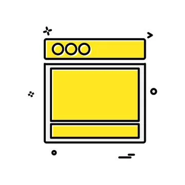 Web layouts icon design vector Ilustración de archivo