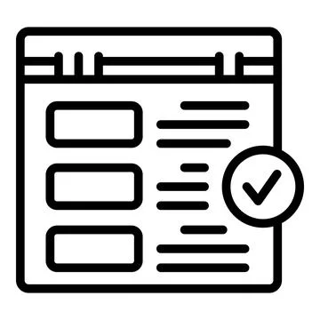 Web learn icon outline vector. Study case Stockillustratie