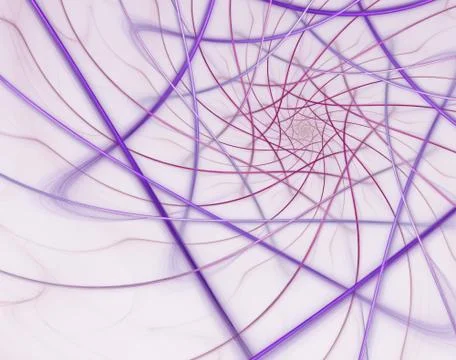 The web of light. Glowing neon rays of light. 库存插图