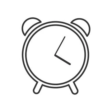 Web line icon. Alarm clock Stock Illustration