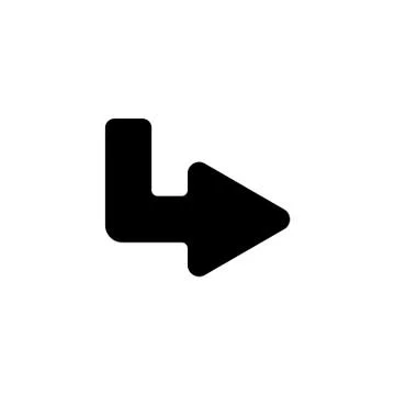 Web line icon. Arrow up - right black on white background Stock Illustration