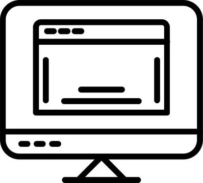 Web Line Icon Design Illustrazione stock