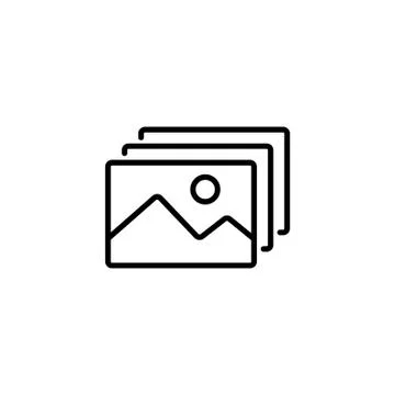 Web line icon. Gallery, design for website Stock Illustration