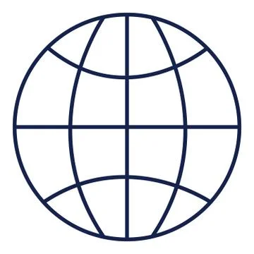 Web Line Icon. Globe 스톡 일러스트