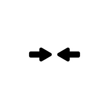 Web line icon. Left and right arrows Stock Illustration
