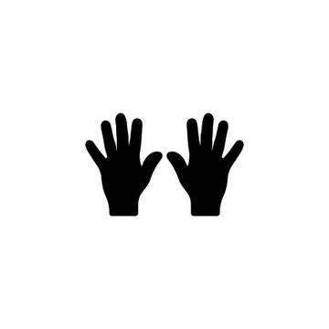 Web line icon. Left and right hands, bunch of fives Stock Illustration