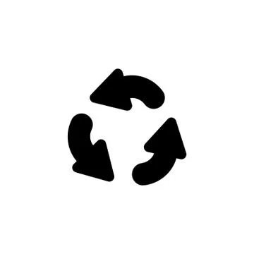 Web line icon. Refresh; three circular arrows Stock Illustration