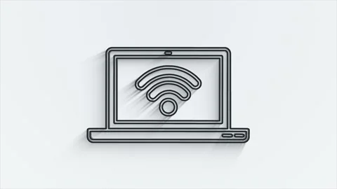 Web line shadow icon. Business. Email icon. Outline web icon. Motion graphics. Stock Footage 153864805