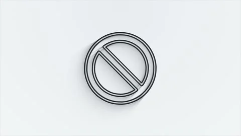 Web line shadow icon. Business. Email icon. Outline web icon. Motion graphics. 스톡 동영상 153871424