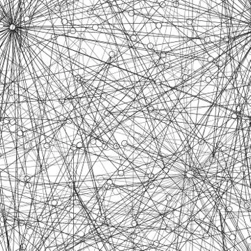 Web Lined Pattern with Nodes Stock Illustration