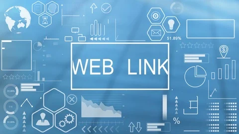 Web Link, Animated Typography Video stock 116353846