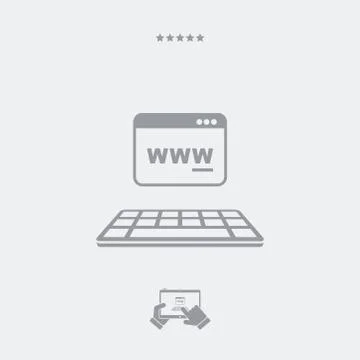 Web link concept icon Stock Illustration