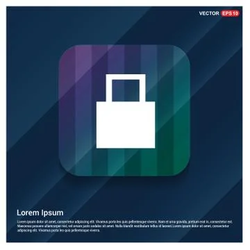 Web Lock Icon Stock Illustration