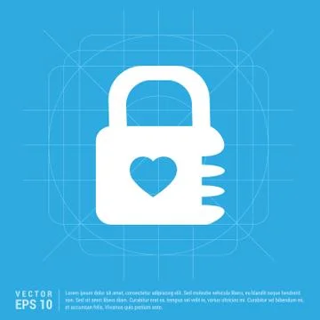 Web Lock Icon Illustrazione stock