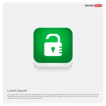 Web Lock Icon Illustrazione stock