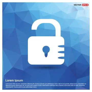 Web Lock Icon Stock-Illustration