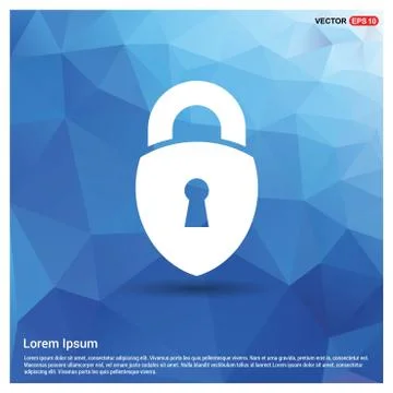 Web Lock Icon Illustrazione stock