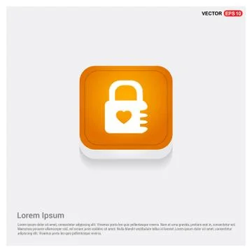 Web Lock Icon Stock Illustration