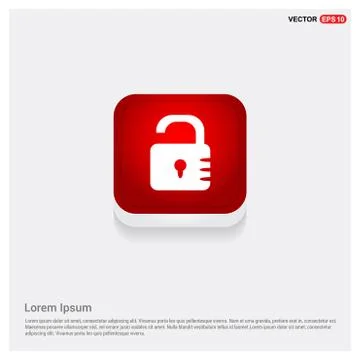Web Lock Icon Illustrazione stock