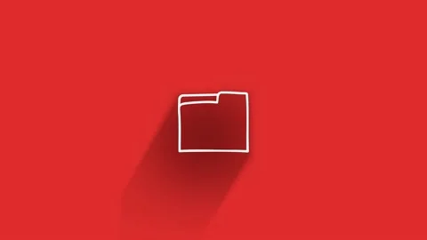 Web long shadow icon. Business. Email icon. Outline web icon. Motion graphics. Stock Footage 153793991
