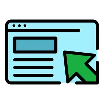 Web loyalty program icon color outline vector Illustrazione stock