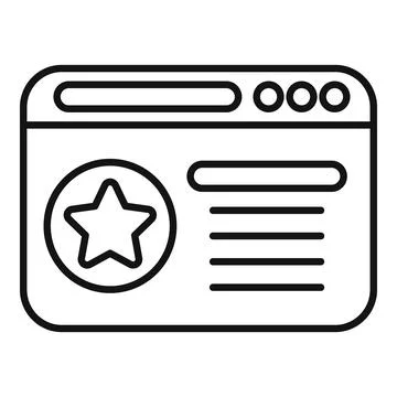 Web loyalty program icon outline vector. Online cash reward Illustration