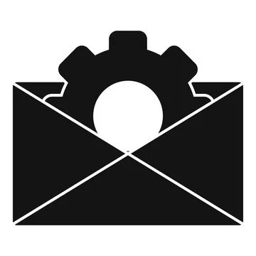 Web mail backlink strategy icon, simple style イラスト素材