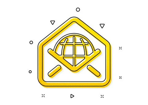 Web Mail icon. Message correspondence sign. Vector Illustrazione stock