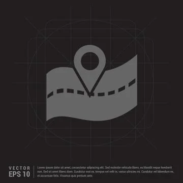 Web Map pointer 스톡 일러스트